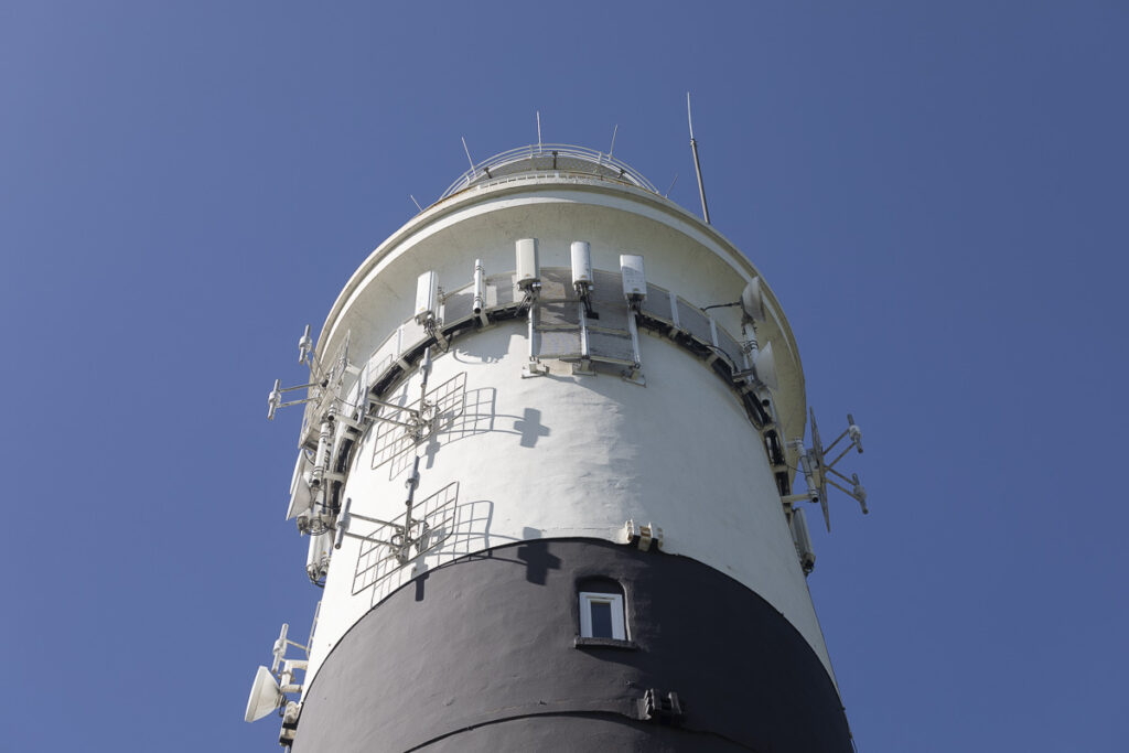 Nahaufnahme Kampener Leuchtturm. Foto: Sylt exklusiv