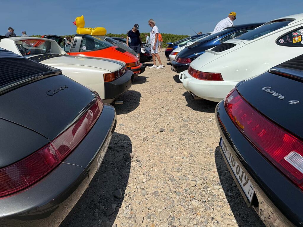 Porsche Stoßstange an Stoßstange