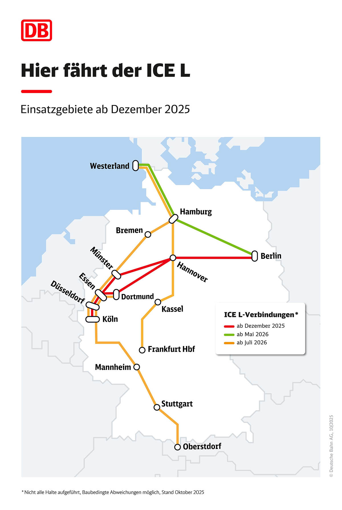 ICE L Neuer Zugstrecken Plan ICE L Sylt: Der neue Hochgeschwindigkeitszug - Sylt Exklusiv - Das